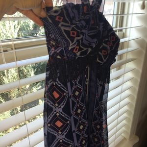 Short party dress, multi colors with sheer split